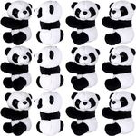 12 Pcs Finger Panda Plush 4 inch Panda Clips Curtain Holder Stand Note Memo Clips Photo Holder Cute Panda Toy Doll Finger Kids Toy,Home Decoration Plant Pots Bonsai Craft Decor,Chinese Style Souvenir