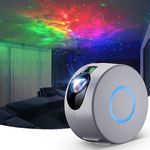 Bozhihong Star Projector,LED Galaxy Projector Light with Nebula,Night Light Projector with Remote Control for Kids Baby Adults Bedroom/Party/Game Rooms/Home Theatre/and Night Light Ambience (Gray)