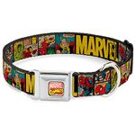 Buckle Down DC-WAV042-M AVA Marvel Comics Dog Collar, Medium/11-17