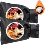 Outdoor Faucet Covers for Winter Freeze Protection, 2 Pack 6" W x 7" H Winter Faucet Insulation Cover Socks, Hose Bib Covers for Winter