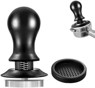 YOZOTI 53.3mm Espresso Coffee Tamper,Premium Calibrated Espresso Tamper 30lb Coffee Tamper with Spring Loaded,100% Stainless Steel Ground Tamper for Barista Home Coffee Espresso Accessories