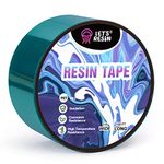 LET'S RESIN Resin Tape, 2Inch Wide x 108FT Long Epoxy Tape, Thermal Adhesive Tape, High-Temperature Heat Insulation, Easy Peel, Release Resin Tape for Epoxy Resin Molding, Remove Residue