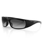 Bobster Gunner Prescription Ready Sunglasses,Black Frame/Photochromic and Clear Lens,one size