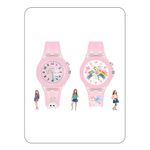 SPIKY 3D Cartoon Analog Watch for Kids with LED Luminous 7 Multicolour Glowing Disco Light | Unbreakable Silicone Strap| Childrens Birthday Gift | Best Diwali Gift for Boys and Girls of Age 3-13 Years