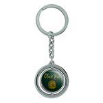 GRAPHICS & MORE Olive You I Love You Funny Keychain Spinning Round Chrome Plated Metal