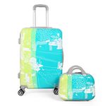 Polo Class 28 Inch Hardshell Spinner Trolley Bag Set With 1Pc Vanity Bag - Green,55 Centimeters