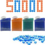 PEBBLE HUG Gel Bullets for Gel Blaster G-u-n, Ensuring Accurate Shots & Long-lasting Performance, Ideal for Both Indoor & Outdoor Play, Realistic Shooting Action, Random Colour,50000PC