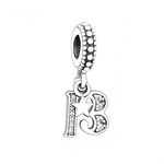 13th Birthday Charm Pandora Fitting Thirteen Years Celebration 925 Authentic Silver Gift