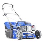 Hyundai 17"/43cm 139cc Self-propelled Petrol Roller Lawnmower with 5 Cutting Heights, Large 45l Grass Collector Bag, Foldable Handles & 3 Year Warranty