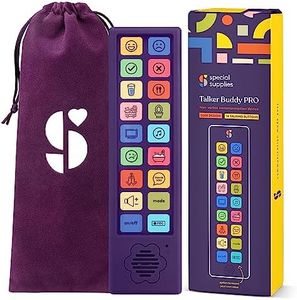 Special Supplies AAC Communication Device for Speech Therapy, Talker Buddy Communication Device for Non Verbal Kids & Adults, Autism Talking Aids for Home or School, Travel Bag, Recording Option