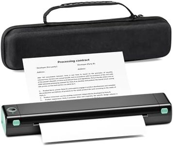 Itari Portable Printer, Wireless Printer Bluetooth Phone Printer for Home Travel Tattoo - Small A4 Mobile Printer for Laptops, Inkless Thermal Printer for Phone, Supports 8.26"x11.69" Thermal Paper