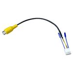 Autokemat 10 Pin RCA Rear Backup Camera Connector Cable Plug Car Stereo Radio RCA Output Wire Harness Cable for Android