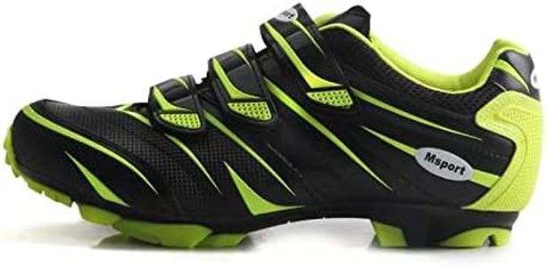 Scarpe MTB Scarpe Ciclismo Spining Uomo/Donna Traspirante Antiscivolo Compatibile Pedali con Sistema SPD - Verde 42 EU
