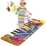 LUFENG Piano mat, Kids Dance Mat, Carpet Touch Play Game Toy for 1 Year Old Girls/Boys, Kids Music Mat, Baby Early Education Portable Dance Music Keyboard,1 2 3 4 5 6 Year Old Girl/Boy Gift