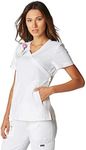 KOI Lite 316 Women's Philosophy Scrub top (White, Medium)