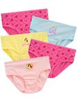 Disney Girls Princess Underwear Pack of 5 Pink 6-7 Years