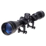 Pinty Rifle Scope 3-9x40 Duplex Crosshair R4 Reticle with 20mm Free Mounts