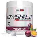 EHPlabs OxyShred Thermogenic Pre Workout Powder & Shredding Supplement - Clinically Proven Pre Workout Powder with L Glutamine & Acetyl L Carnitine, Energy Boost Drink - Passionfruit, 60 Servings