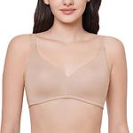 Wacoal Women's Basic Mold Padded Non Wired Bra (Beige, 34B)