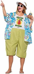 Forum Men's Tropical Tourist Costume, Multi/Color, One Size