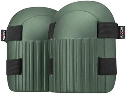NoCry Gardening and Cleaning Foam Knee Pads for Men and Women with Two Strong, Adjustable Straps, Thick, Comfortable, Waterproof Cushion and a Soft Inner Liner. Green
