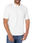 Hanes Men's X-Temp Performance Polo, White, Medium