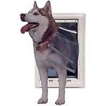 Ideal Pet Products Wall Entry Pet Door Double Flap for Walls with Built-in Telescoping Tunnel and Lock-Out Slide, Extra Large