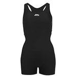 Slazenger Womens Boyleg Swimsuit Black 4XL