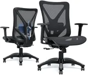 MOLENTS Ergonomic Office Chair, Mesh Computer Desk Chairs with Adjustable Lumbar Support, 3D Armrests, Tilt Function, Comfy Wide Seat, Swivel Executive Work Task Chair for Company and Home