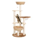 Lucky Monet 55 Inch Modern Woven Cat Tree