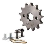 GOOFIT 428 13 17mm Tooth Front Engine motorcycle Sprocket Chain Retainer Plate LockerEngine Replacement For 50cc 70cc 90cc 110cc Motorcycle Dirt Bike ATV Quad