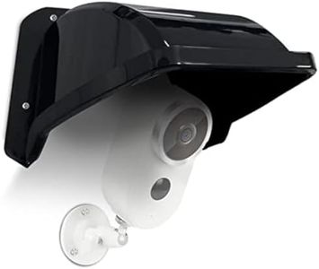OOSSXX Universal Security Camera Sun Rain Cover Shield Cover Shield for Surveillance Cameras Protective Roof for Dome/Bullet Outdoor Camera (Black)
