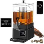 GKFF Tea Kettle Commercial Tea Maker Machine, 10L 65 Cups, Tea Pot with Remove Loose Leaf Tea Strainer For Flower Blooming Tea, Catering Tea Steeper, Clear,Tea Urn for Tea Lovers