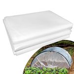 LSGCQ 6 mil Greenhouse Plastic Film Sheeting Cover 8 x 26 Ft UV Resistant Clear Polyethylene Film Green House Hoop Farm Plastic Cover for Gardening, Farming, Agriculture