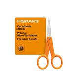 Fiskars 94817797 Micro-Tip Scissors, Orange