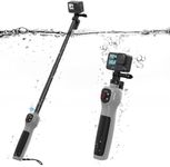 33inch Underwater Selfie Stick, with Bluetooth Remote Control, Waterproof & Extendable, 1 Hour Charging Time, 21 Hours Shooting for Diving Surfing Snorkeling, for Gopro Hero 12 11 10 9 8