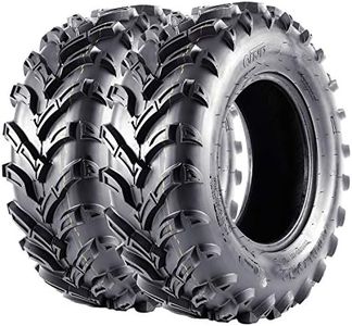 25x8-12 6PR ATV Tires, 25x8x12 All Terrain ATV UTV Off-Road Tires(Set of 2, Tubeless)