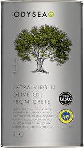 Odysea Greek Extra Virgin Olive Oil PGI Chania, 3 l (Pack of 1)