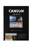 Canson Infinity Baryta Prestige II Smooth White Inkjet Photo Paper, 340gsm, A3, 25 Sheets, Acid-Free, Ideal for Professional Photographers