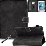 GSFY 7 Inch Universal Case, PU Leather Anti-Slip Stand Protective Wallet Cover for Kindle Fire/Samsung Tab/Huawei/Lenovo/LG G Pad Other 7.0 Inch Tablet - NP Black