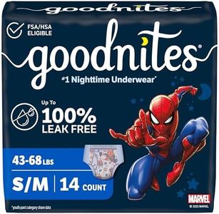 Goodnites Boys' Nighttime Bedwetting Underwear, Size S/M (43-68 lbs), 14 Ct, Packaging May Vary