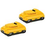 DEWALT 20V MAX* Batteries, Compact, 4.0-Ah, 2-Pack (DCB240-2)