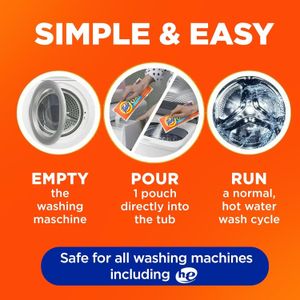Tide Washing Machine Cleaner – Deep Clean Tablets, 5-Pack