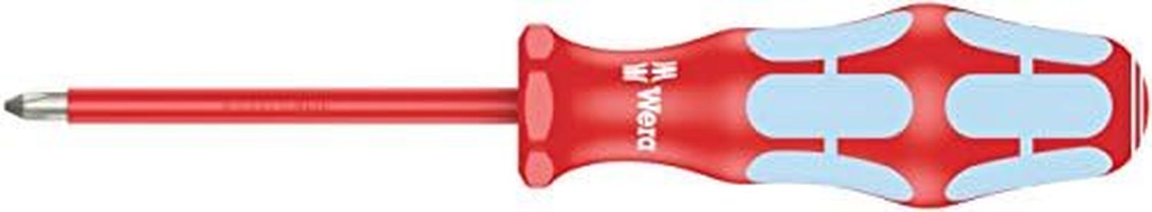 Wera 3162 VDE Stainless Phillips Screwdriver, PH 1 Tip Size x 80 mm Blade Length