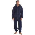 Undercover Mens Snuggle Fleece Onesie 31B1481 Navy L-XL