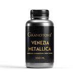 GRANOTONE Acrylic Venezia Metallic Colour 200 ML Extra Sheen Non Fading Indoor/Outdoor Non Toxic Multi-Surface Pro Artist, Hobby Painters & Kid Made in India (Steel Grey)