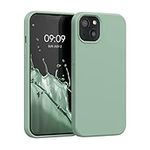 kwmobile Case Compatible with Apple iPhone 13 Case - TPU Silicone Phone Cover with Soft Finish - Pottery Green