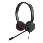 Jabra Evolve 30 UC Stereo Headset – Unified Communications Headphones for VoIP Softphone with Passive Noise Cancellation – 3.5mm Jack – Black