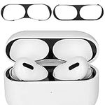 kwmobile Set of 2 Dust Guards Compatible with Apple Airpods Pro 2 - Anti-Dust Protection Stickers - Black