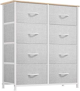 YITAHOME Dresser for Bedroom, Fabric Dresser with 8 Drawers, Tall Dresser with Fabric Bins, Storage Tower Unit, Chest of Drawers for Living Room, Hallway, Closets